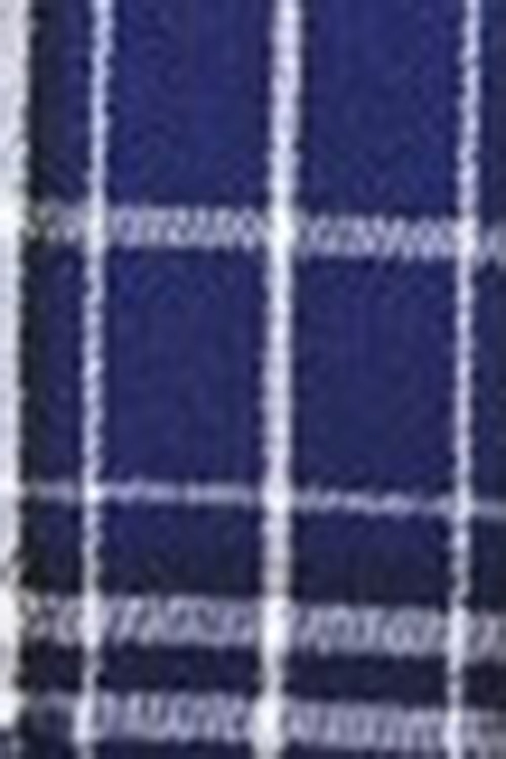 Royal Blue Plaid Peak Lapela Peito Duplo 2 Peças Terno Masculino