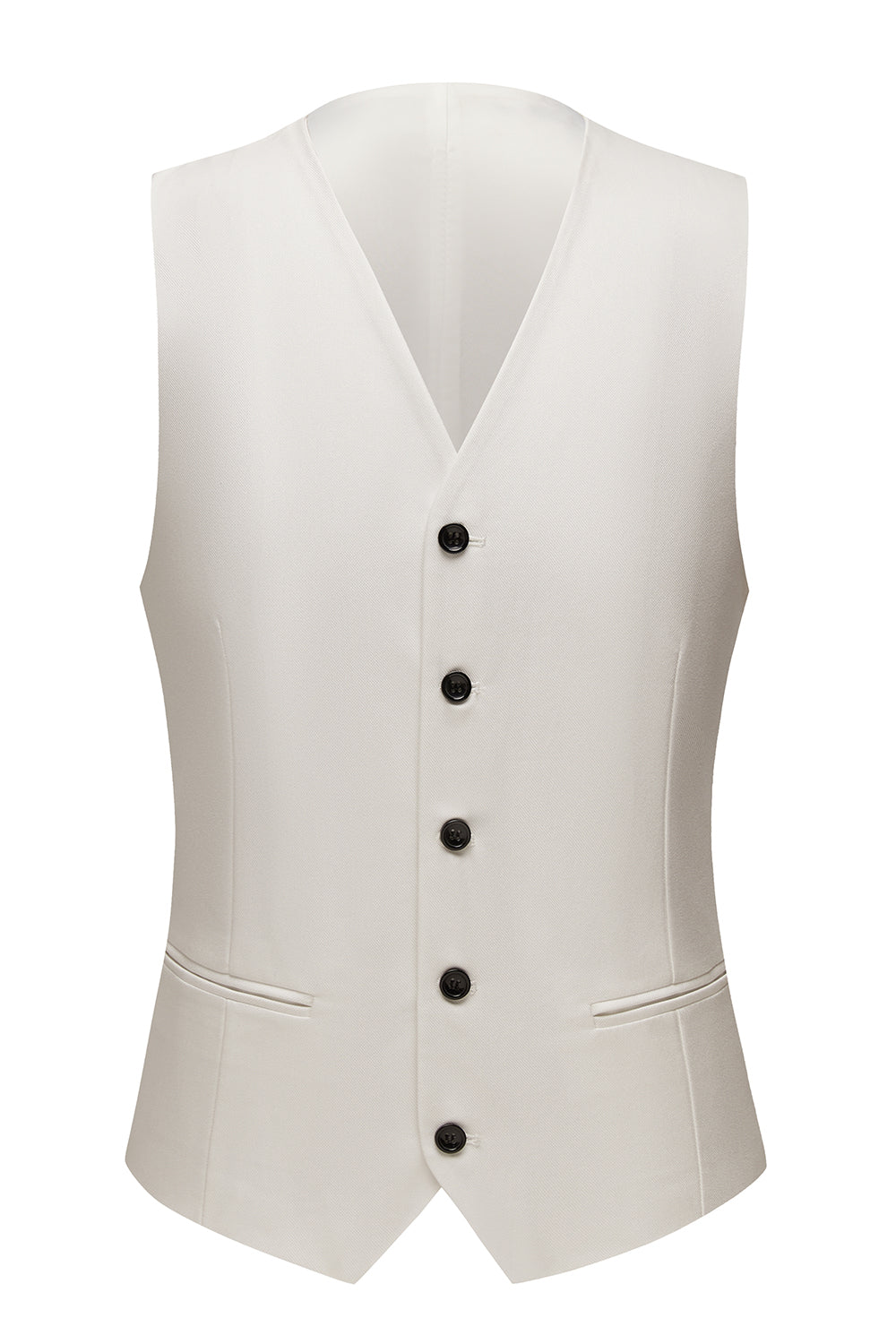 Xale Branco Lapela 3 Peças Ternos Masculinos