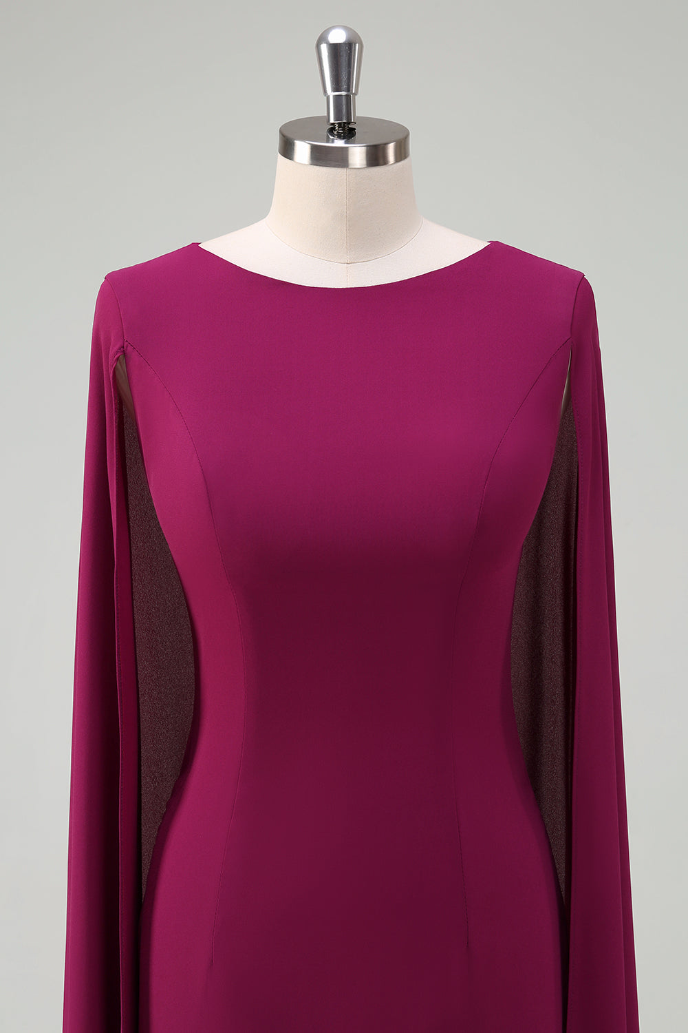 Vestido de festa de coquetel de coquetel de uva com cabo