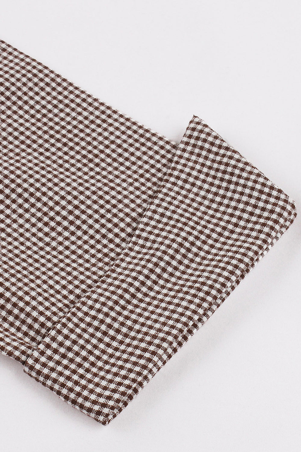 Vestido preto de lapel neck plaid vintage 1950