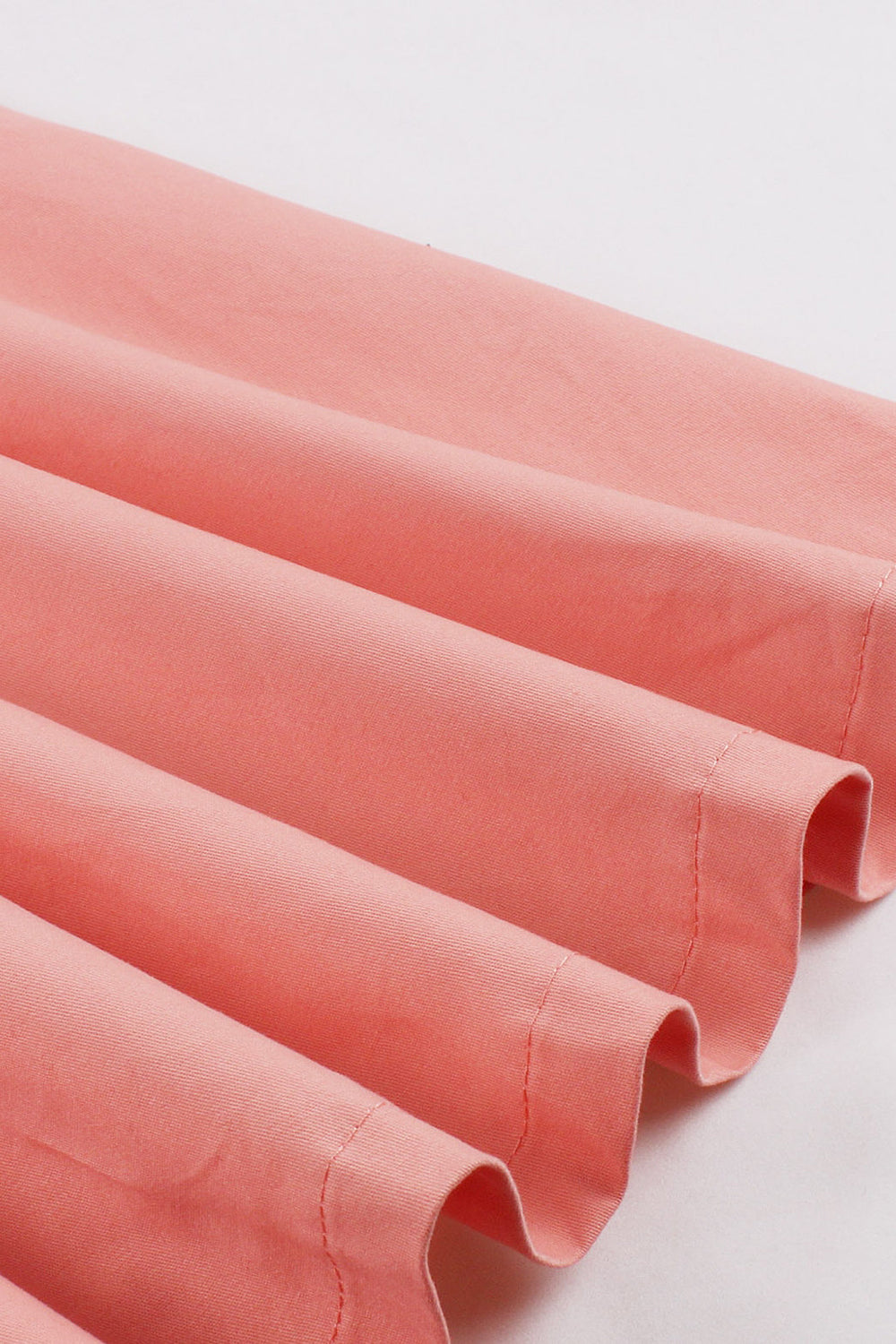 Blush Lapel Neck Uma Linha Vintage Vestido dos anos 1950