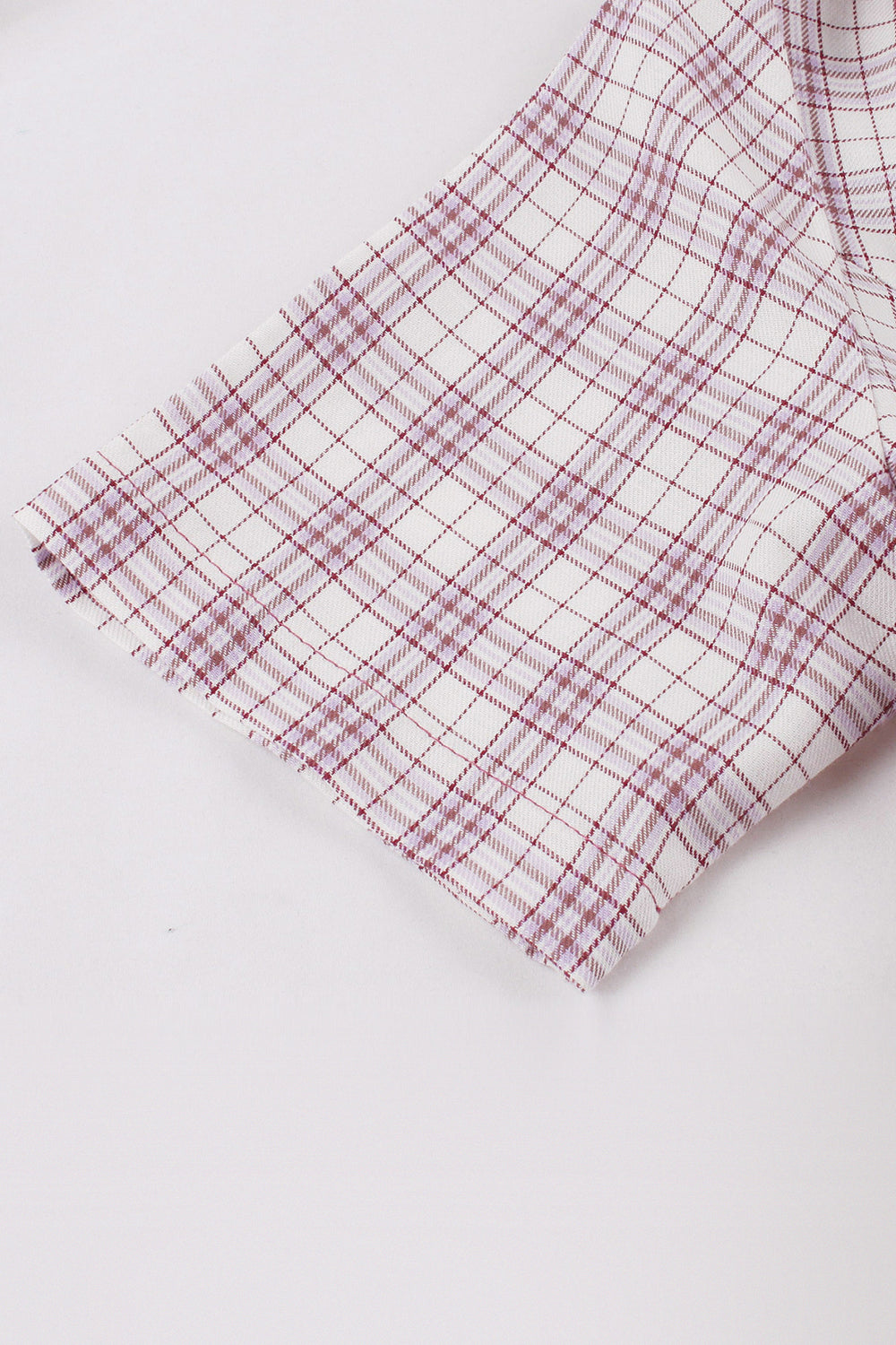 roxo vermelho xadrez mangas curtas swing vestido dos anos 1950