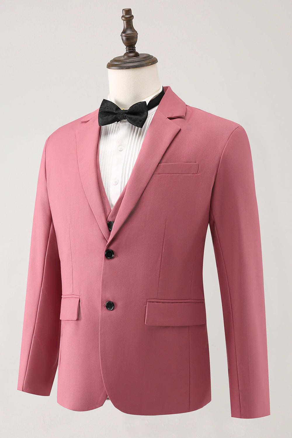 Coral Notched Lapel 3 Peça Single Breasted Men's Prom Suits