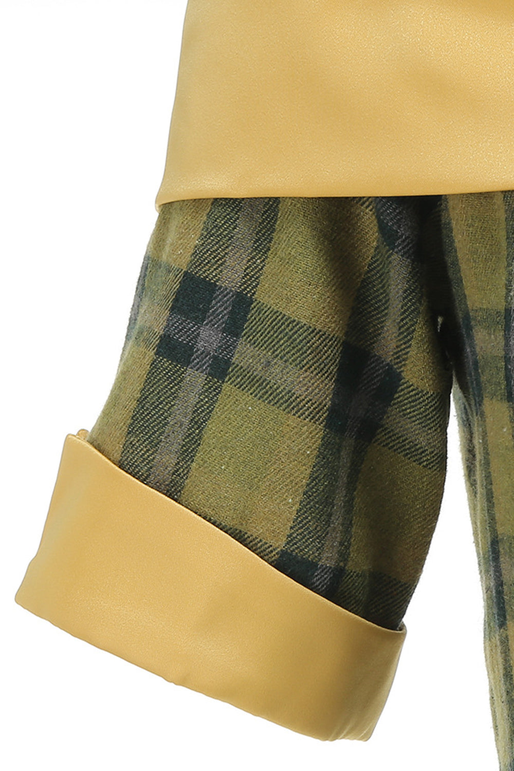 Off The Shoulder Green Grid Vestido Vintage dos anos 1950