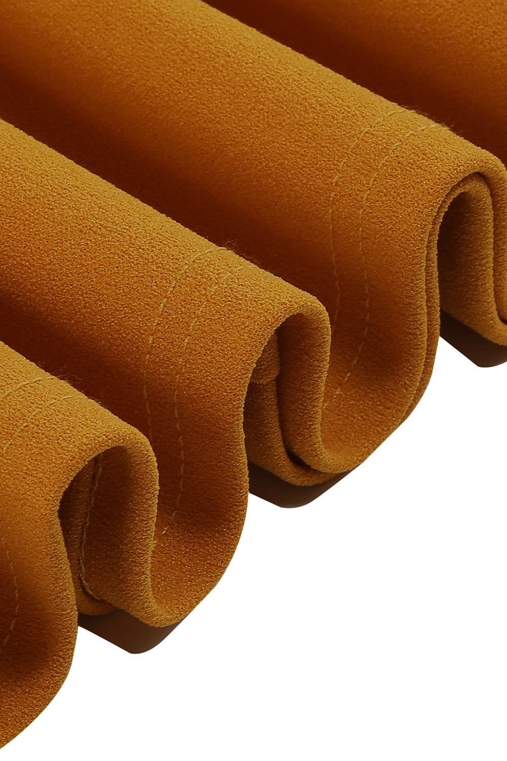 Amarelo Peter Pan Collar mangas compridas A-Line Midi 1950s vestido