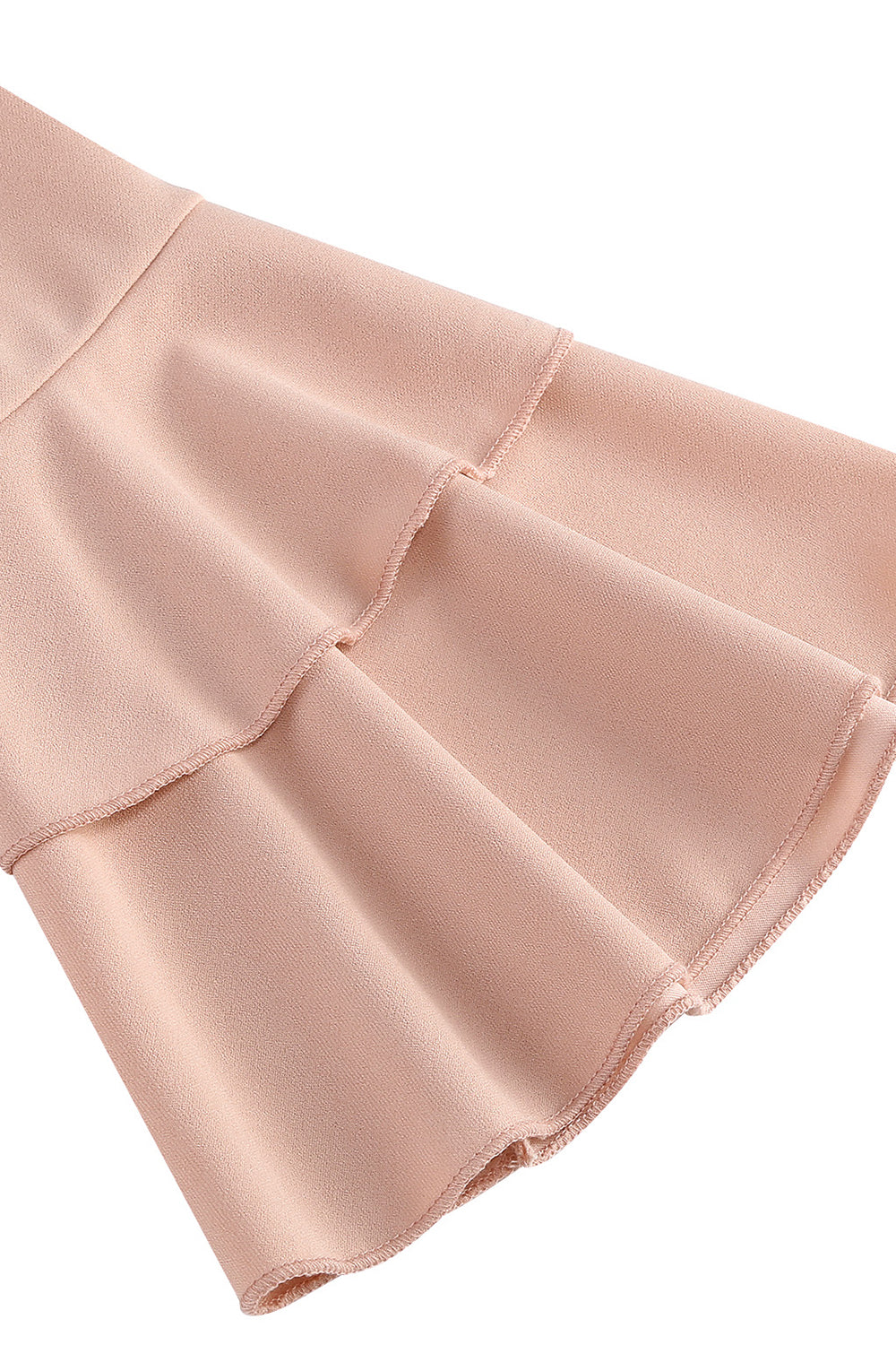 Damasco A-Line V-neck Meia Manga Midi Vestido dos anos 1950