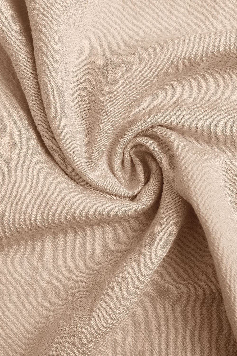 Cáqui Decote em V Linha-A Midi Vestido de Verão