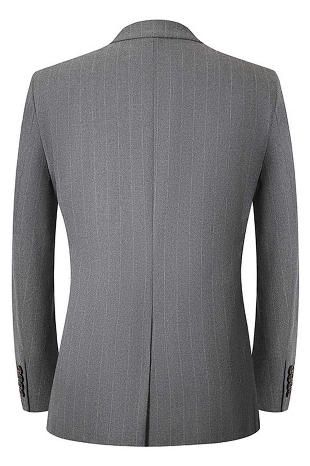 Cinzento 2 Peças Pico Lapela Single Peito Masculino Prom Suits