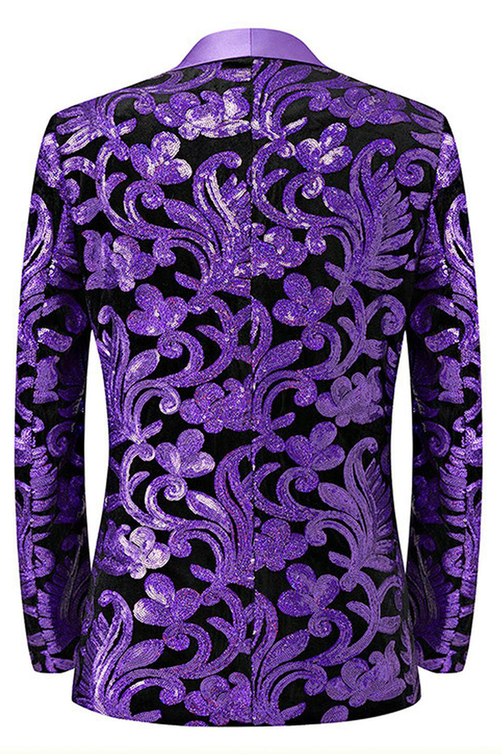 Verde 2 Peça Jacquard Xaile Lapela Homens Prom Suits