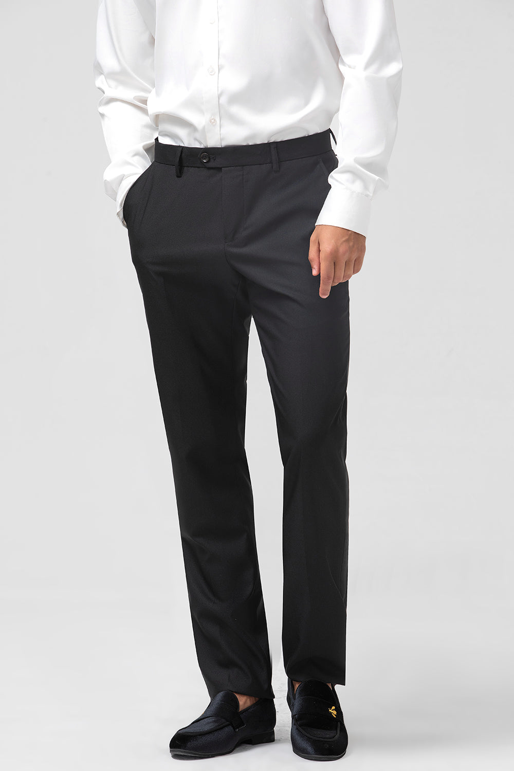 Xaile Verde Escuro Lapela 3-Peças Slim Fit Ternos Masculinos