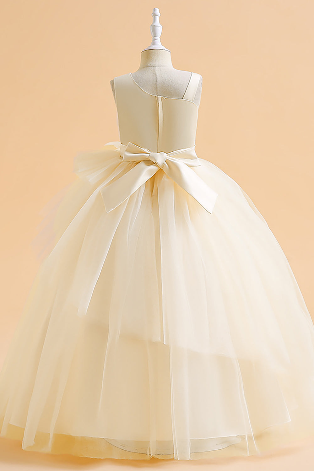 Verde escuro Uma linha sem mangas vestido de menina