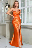 Royal Blue Sereia Espaghetti Correias Long Corset Prom Dress