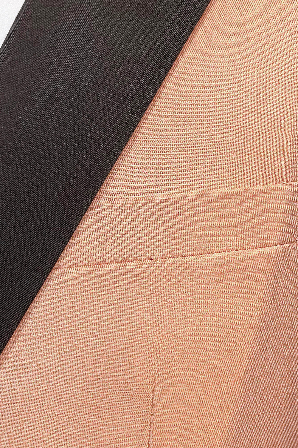 Lapela de Pico Blush 2 Peças Ternos de Baile