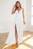 Vestido Branco Simples Chiffon da Linha A