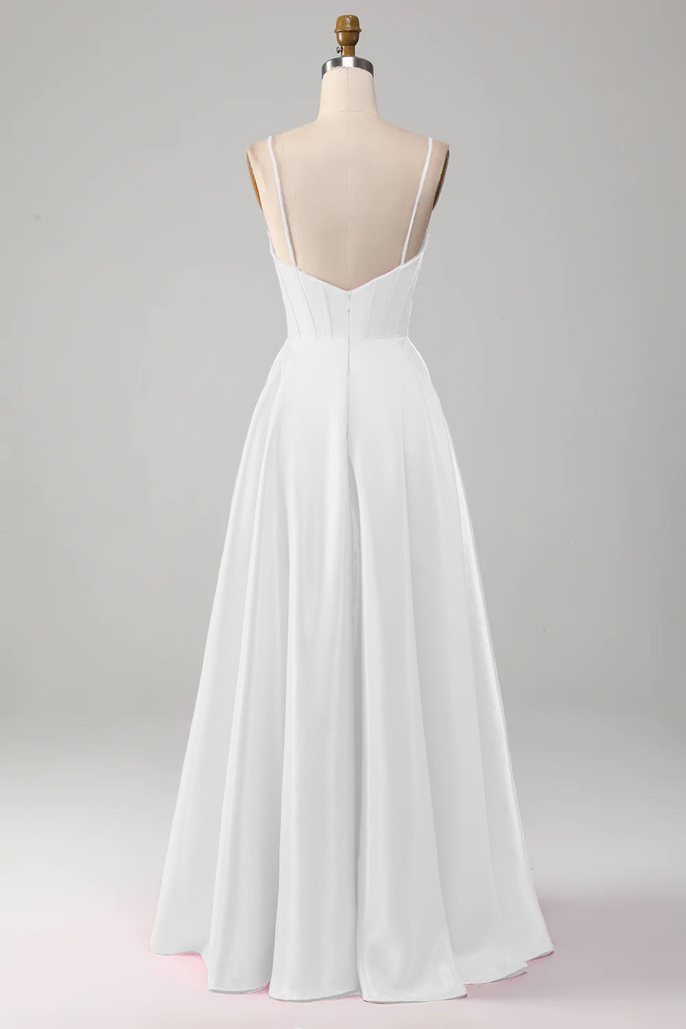 Espartilho branco simples vestido branco pequeno vestido branco