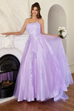 Elegante vestido de baile de lavanda A-line