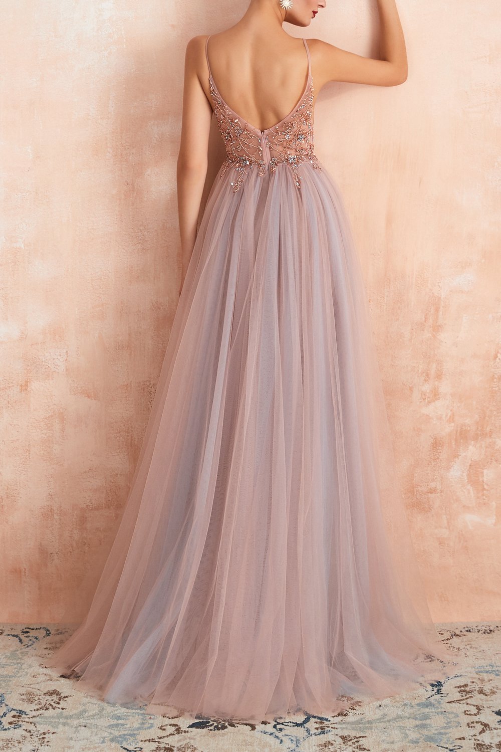 Vestidos de Cerimónia Longos Azuis Com Fenda
