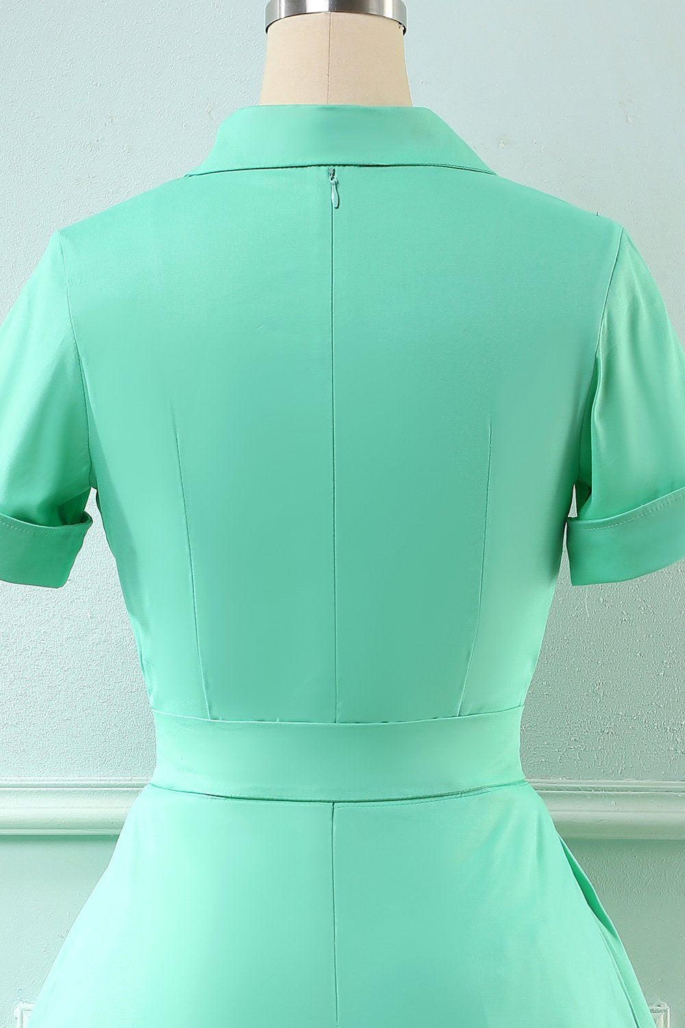 Vestido vintage de estilo retrô Scoop Blue
