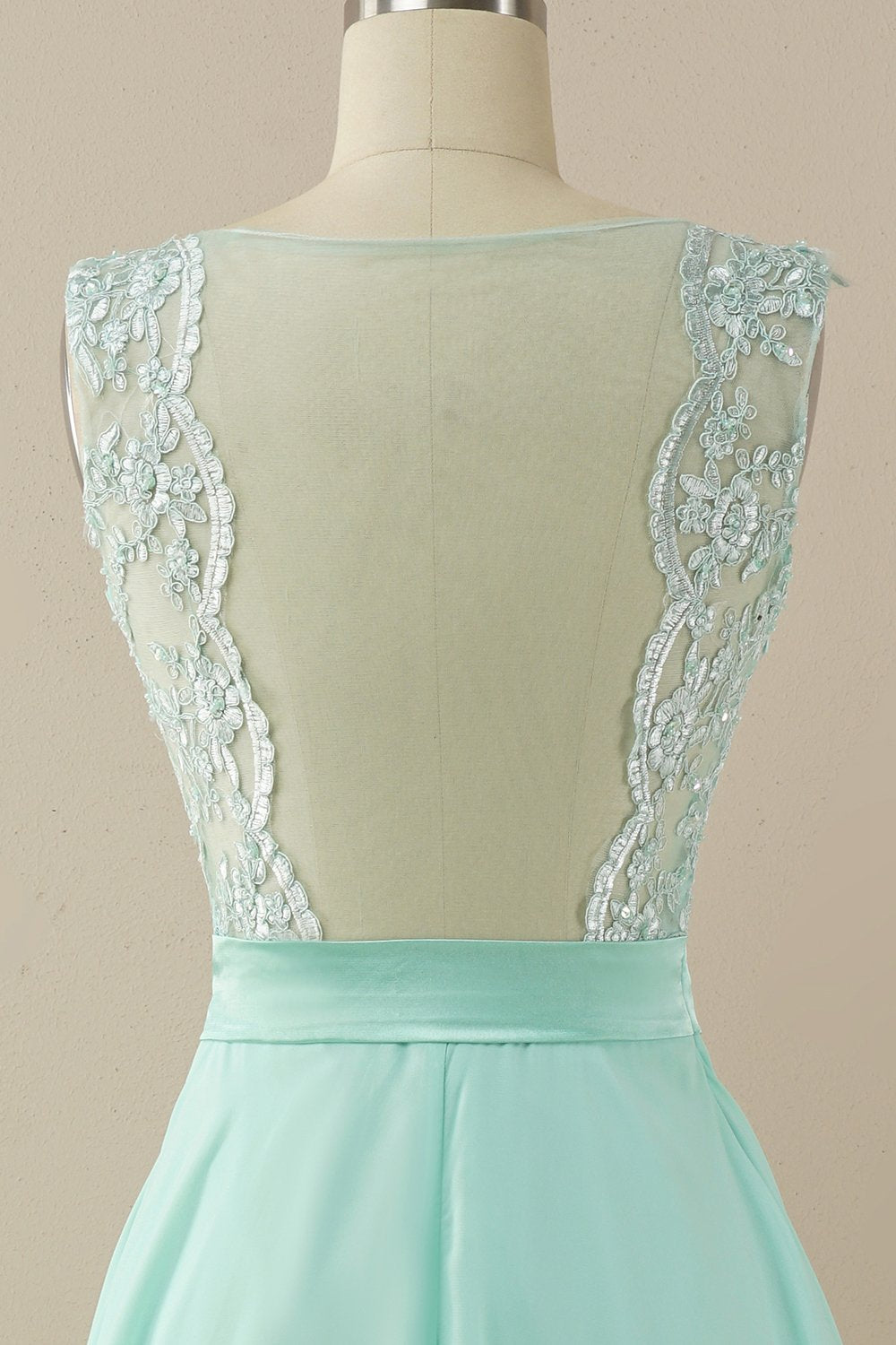 Vestido de baile longo applique