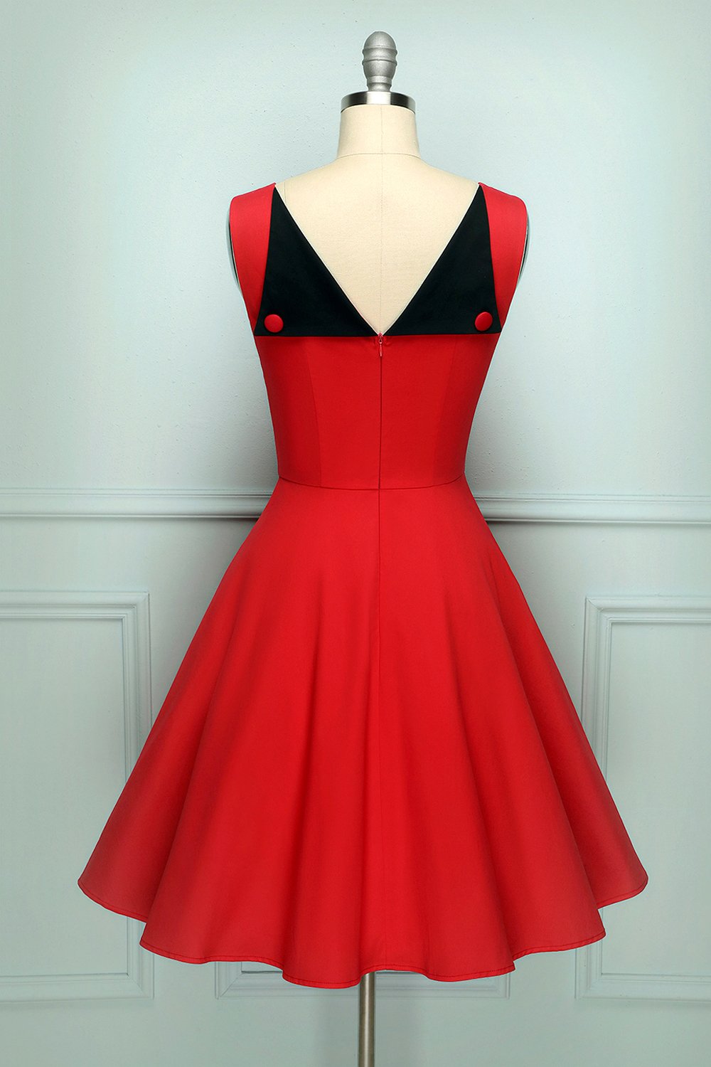 Vestido vintage sem mangas