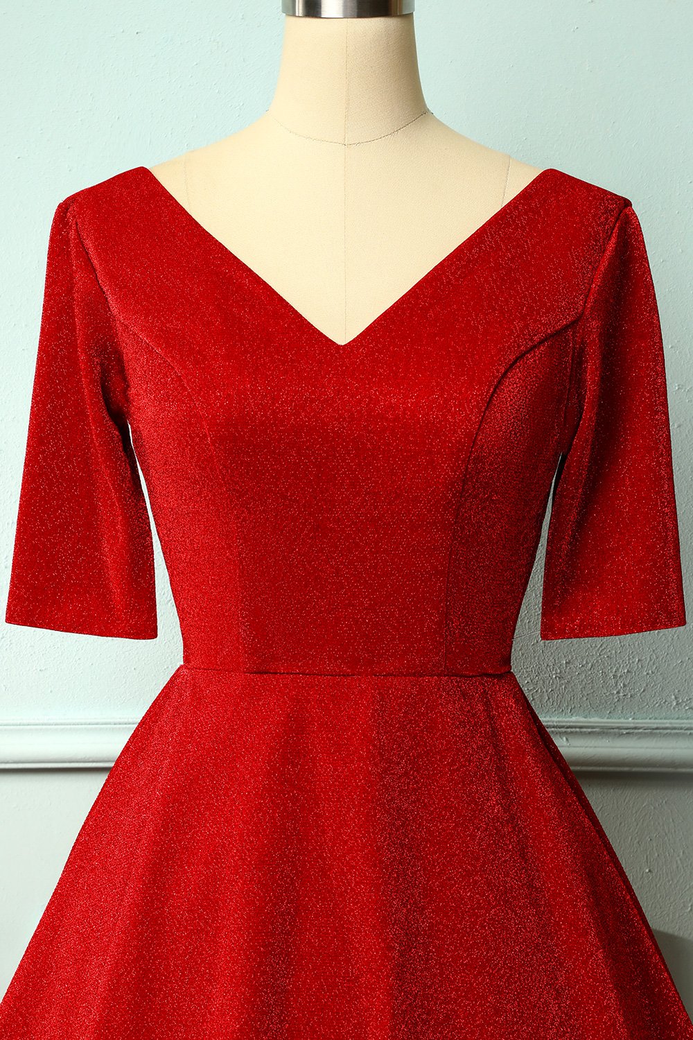 Vestido de veludo vermelho