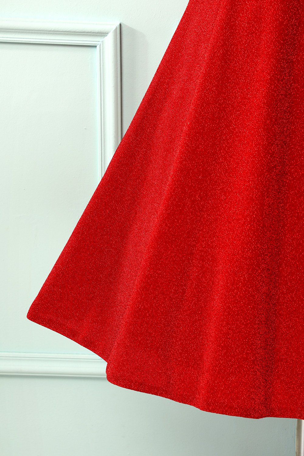 Vestido de veludo vermelho