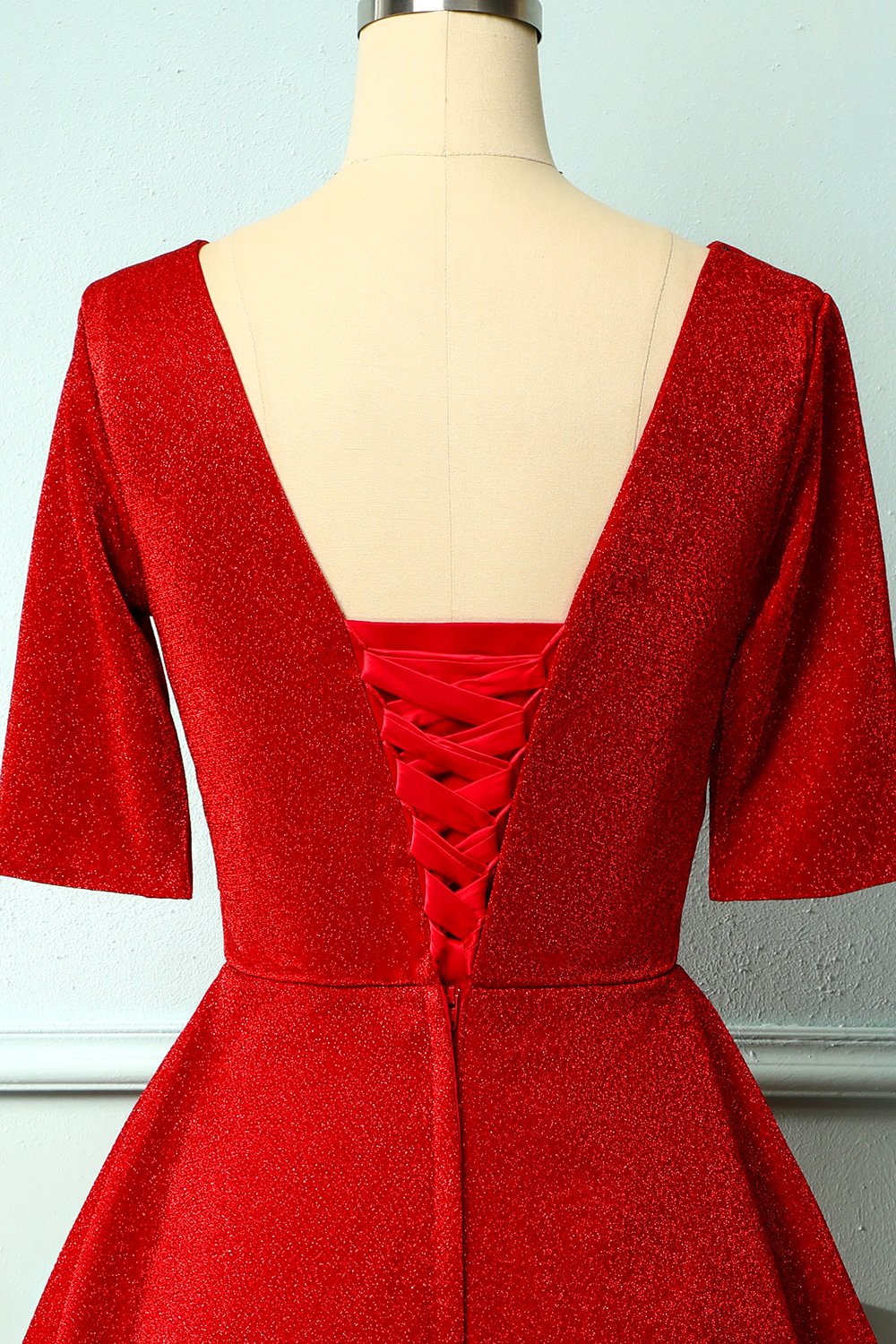 Vestido de veludo vermelho