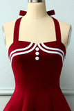 Vermelho escuro dos anos