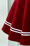 Vermelho escuro dos anos