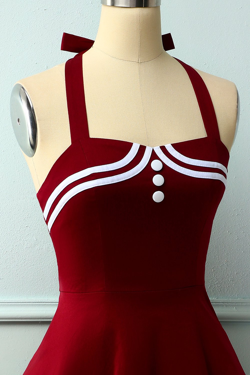 Vermelho escuro dos anos