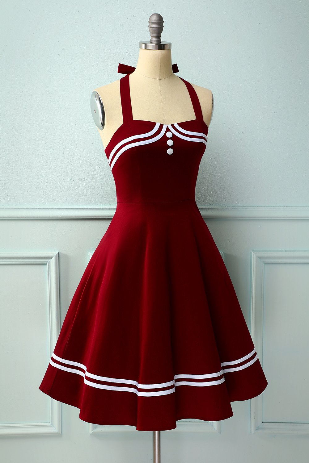 Vermelho escuro dos anos