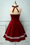 Vermelho escuro dos anos