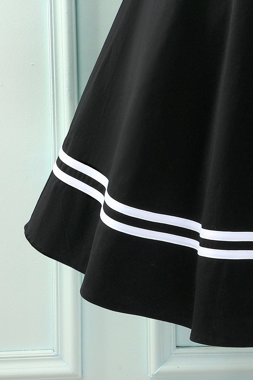 Vestido preto dos anos 50 Rockabilly Pin Up