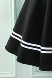 Vestido preto dos anos 50 Rockabilly Pin Up
