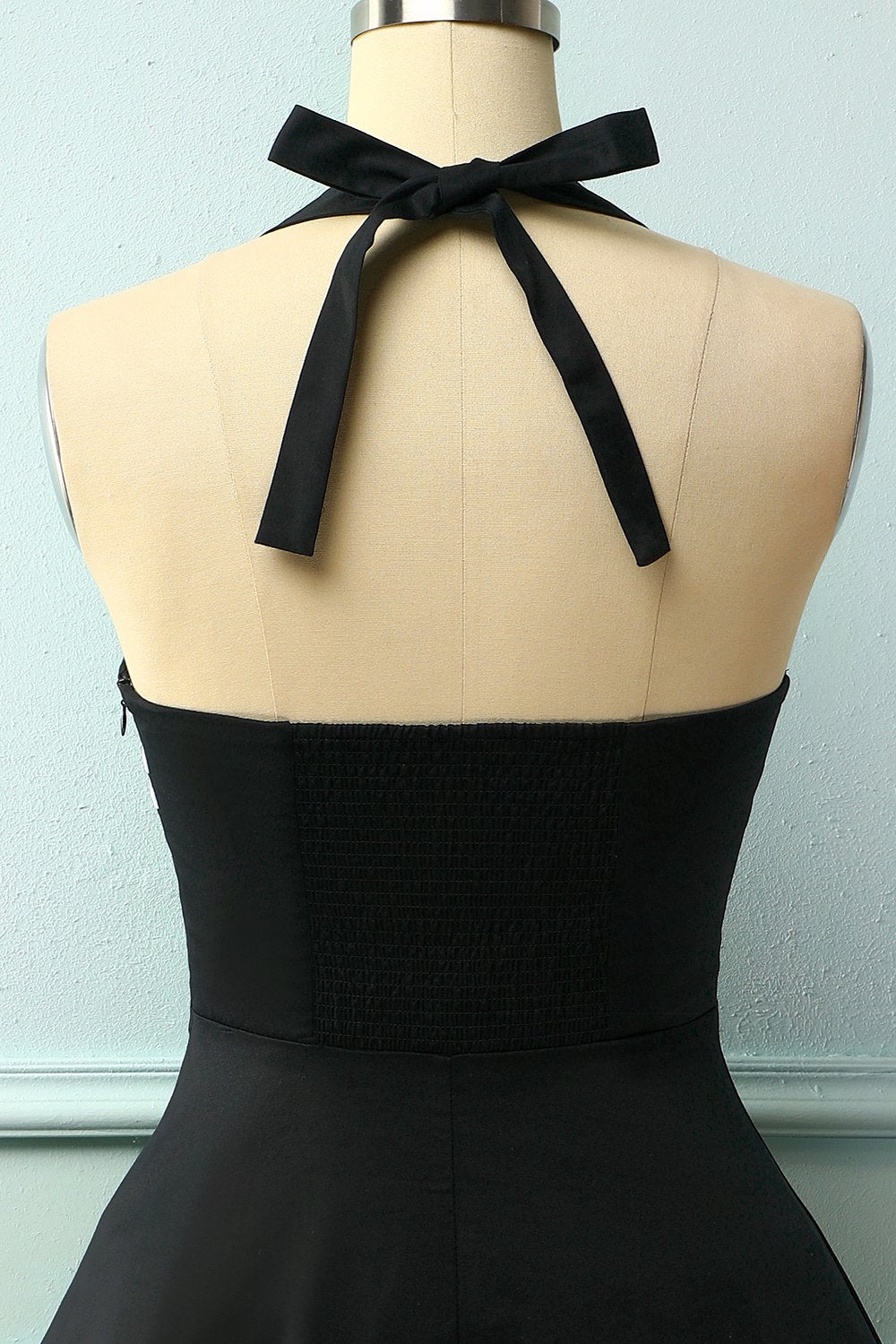 Vestido preto dos anos 50 Rockabilly Pin Up