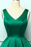 Vestido de cetim verde bola