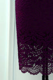 Vestido de Renda Bodycon em Uva