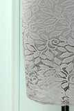 Vestido de renda cinza Bodycon