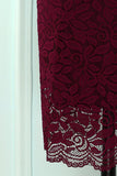 Vestido Borgonha Bodycon