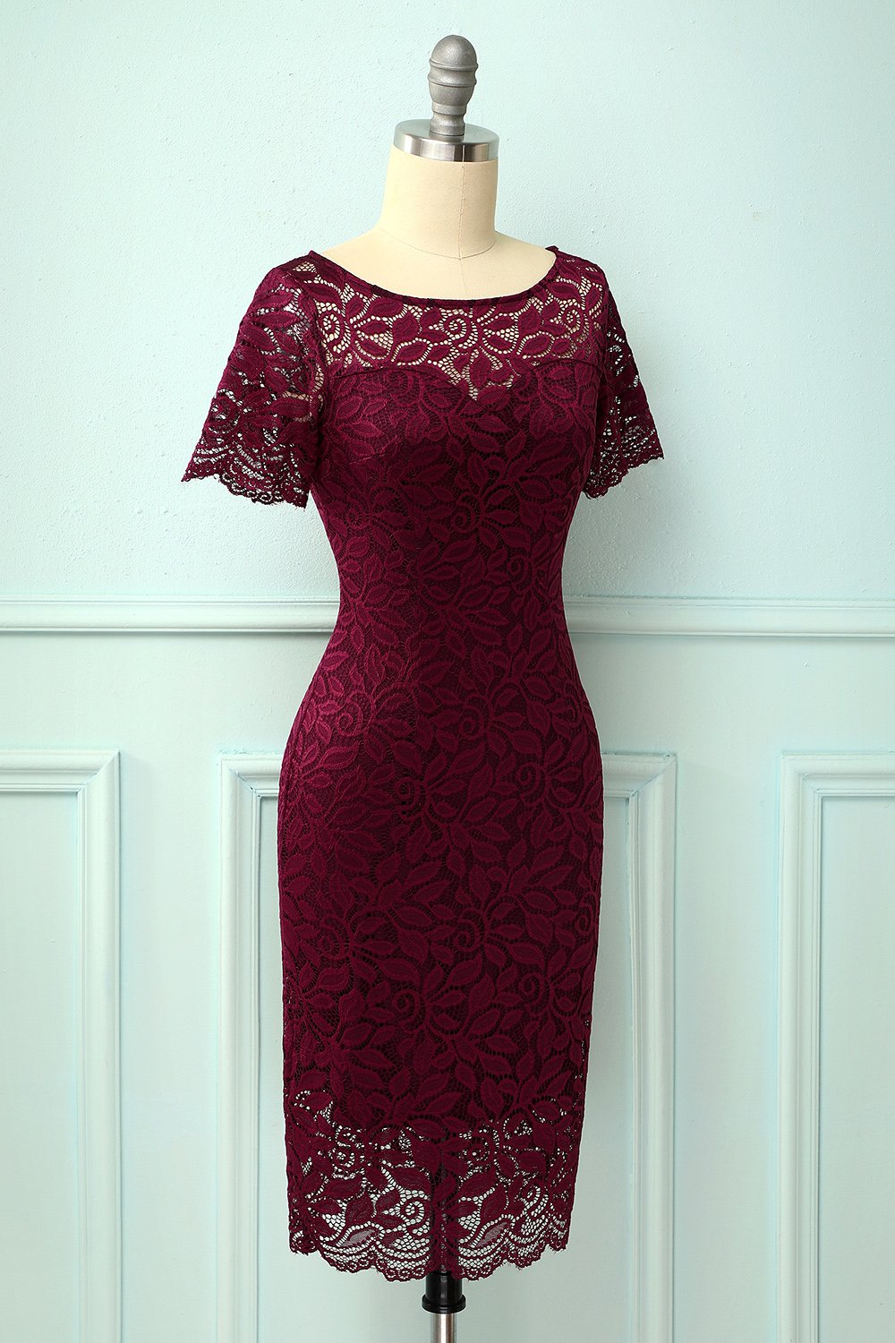 Vestido Borgonha Bodycon