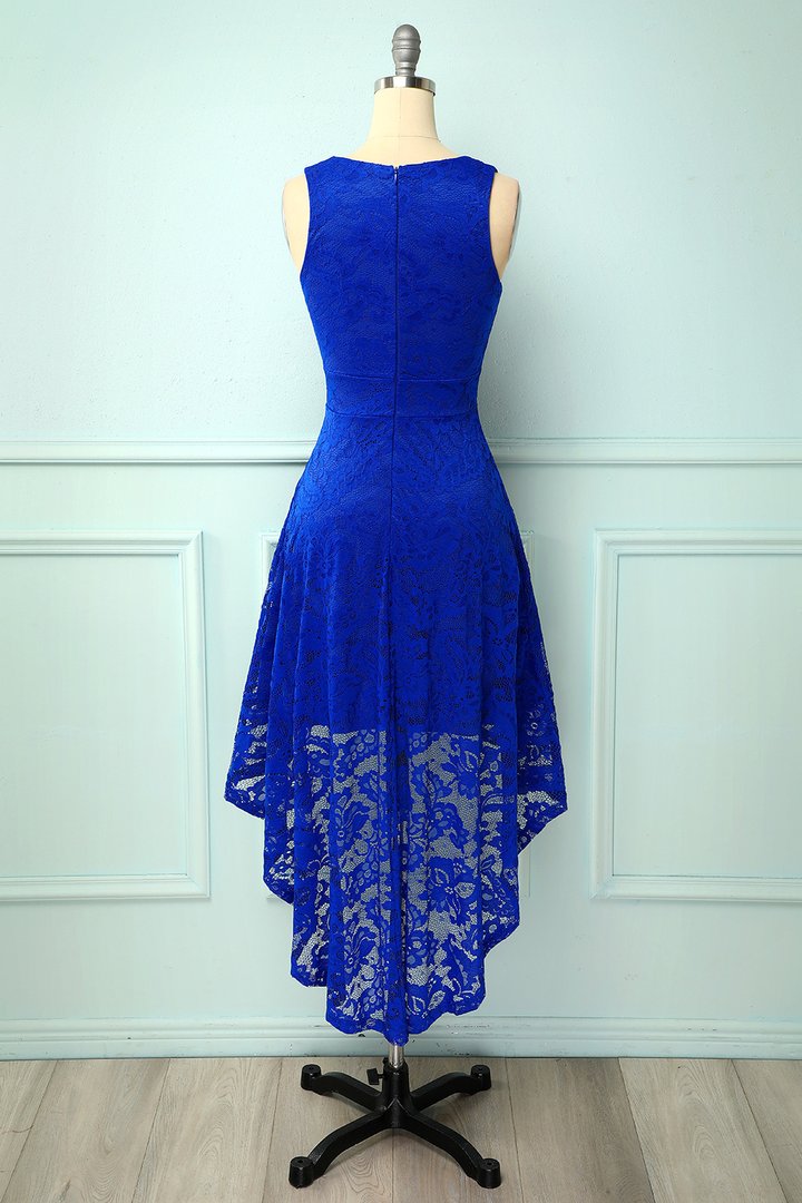 Vestido assimétrico de champanhe