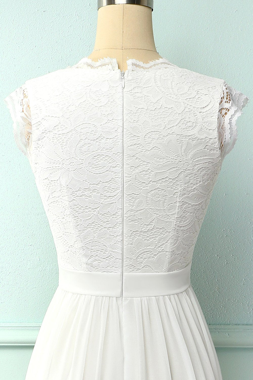 Vestido de renda rosa formal