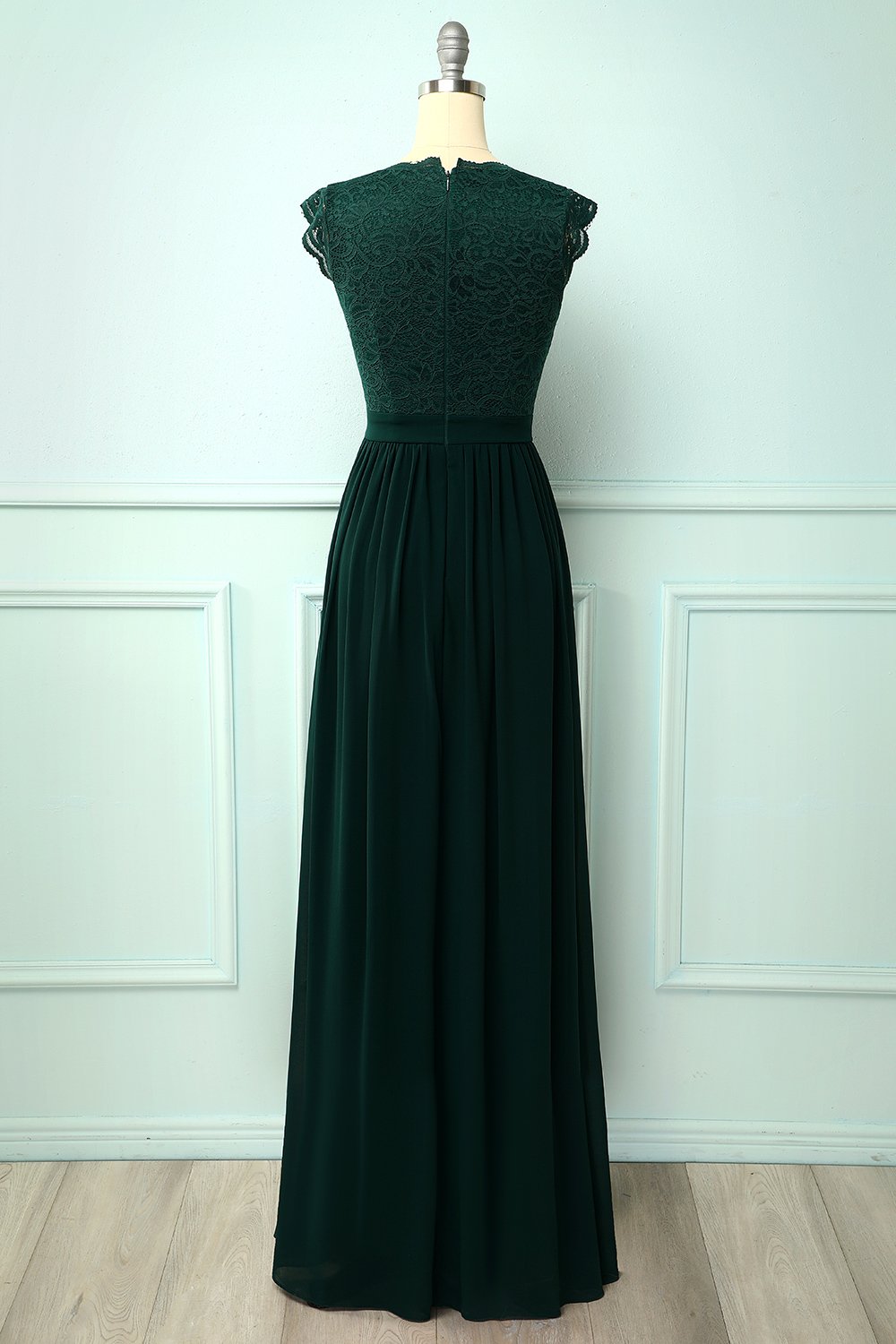 Vestido de renda rosa formal