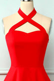 Cabresto Vermelho Vestido