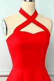 Cabresto Vermelho Vestido