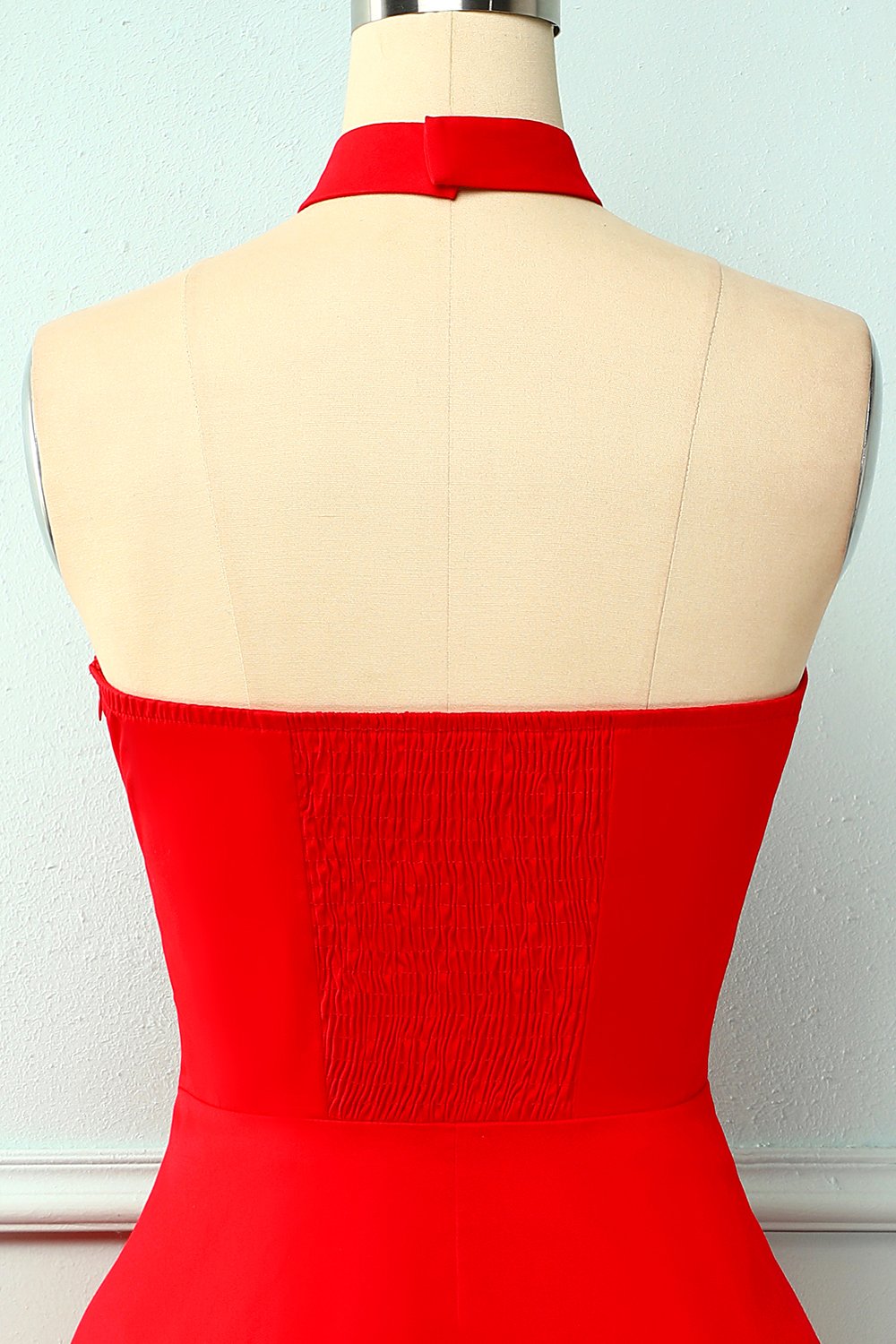 Cabresto Vermelho Vestido