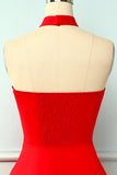 Cabresto Vermelho Vestido