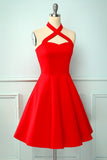 Cabresto Vermelho Vestido