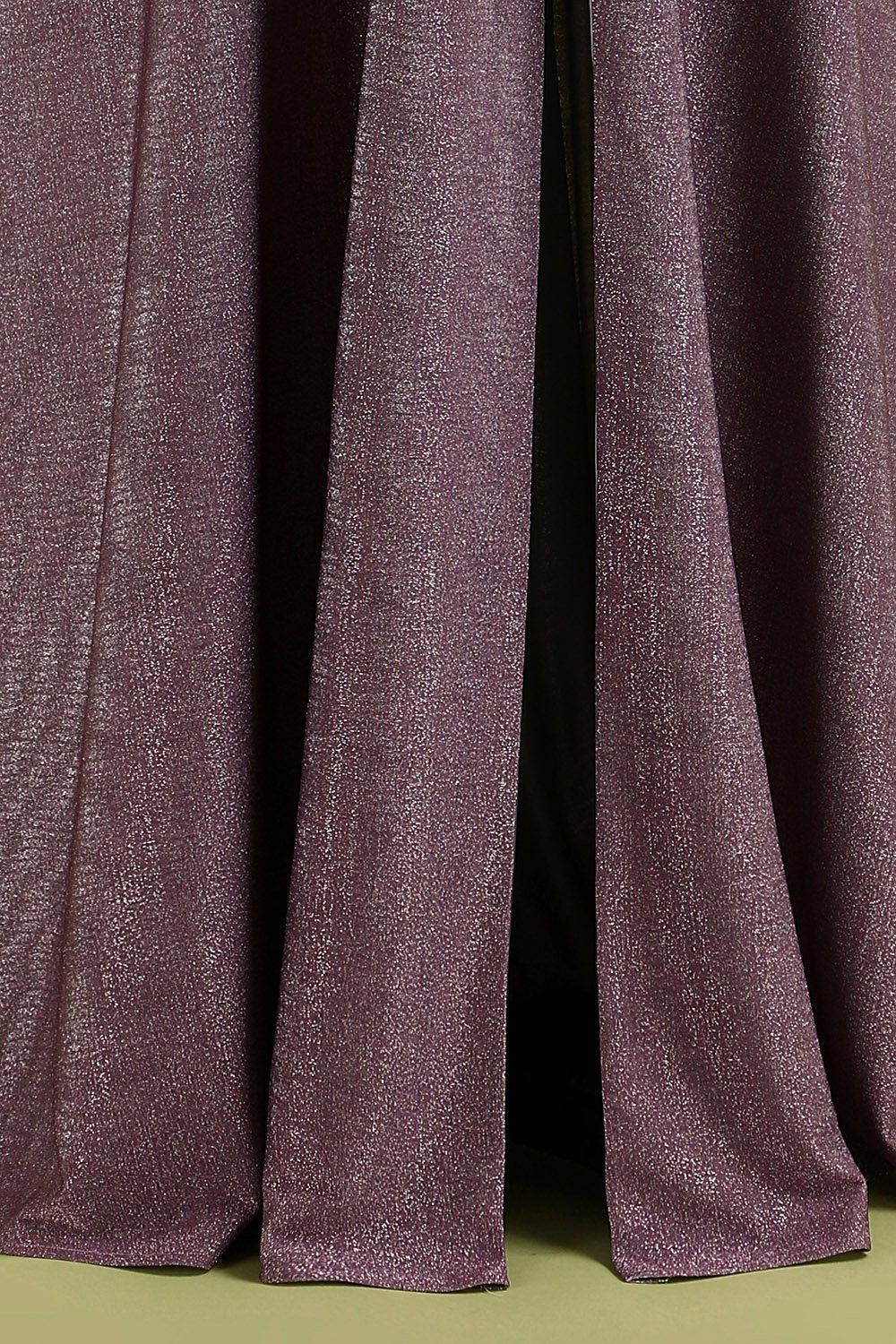 Laço de uva até vestido de cetim longo