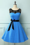 Vestido de balanço branco vintage de 1950